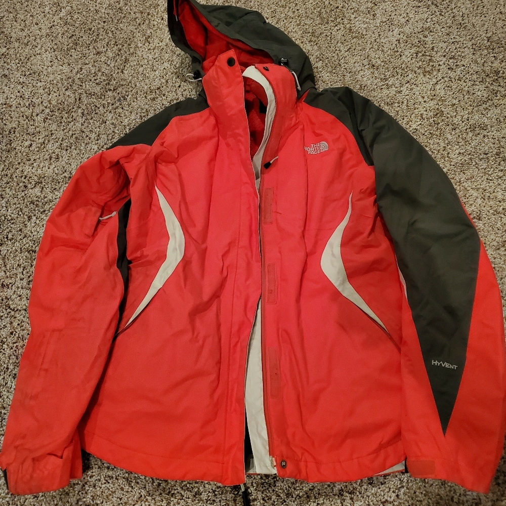 Womans North Face 3 in1 Hyvent jacket